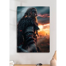 Ragnar Lodbrok, Vikings - Parlak Metal Baskı Tablo