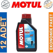 Motul Marine Outboard Tech 4t 10w-30 1 Lt Tekne Motor Yağı 12 Adet