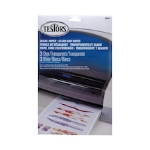 Testors 9203t Decal Paper Assortment 3 Clear 3 White