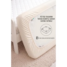 %100 Pamuklu Bebek Lastikli Çarşaf - Penye Kumaş - Park Yatak 60x120 70x110 70x120 70x130 70x140 Krem Beyaz Gri Pembe Mavi Beyaz