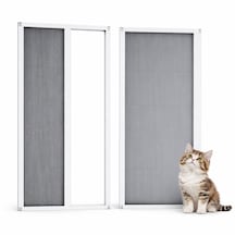 Akordiyon Kapı Kedi Sinekliği En:0-100 Cm X Boy:0-220 Cm Demir, Ahşap,pimapen,alüminyum Uyumlu Çok Renkli