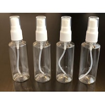 Güvenç Ambalaj 100 Adet 60 Ml Sprey Kapaklı Kapaklı Plastik Pet Likit Dezenfektan Kozmetik Şişesi
