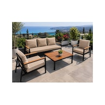 Balkon Mobilyası , Bahçe Mobilyası, 3-1-1 Takıma Uygun, Minder Kılıfı , Koruyucu Kılıf ,outdoor Kumaş Cappuccino