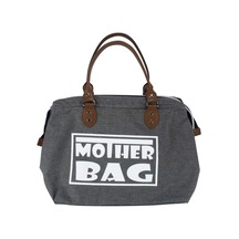 Bebegen Mother Bag Baskılı Geniş Hacimli Gri Anne Bebek Bakım Omuz Çantası Çok Renkli