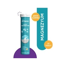 Vitago Mood Magnezyum Vitamin B1 Vitamin B2 ve Vitamin B6 İçeren Takviye Edici Gıda﻿﻿ 20 Efervesan Tablet