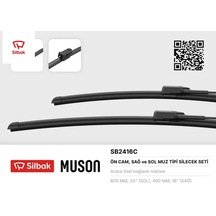 Silecek Süpürgesi 600/400mm Muz Tipi Twıngo Iı 07 Polo 09 Doblo 2010 C4 22 Mg 4 22 Mg 5 Estat 20 Hs Sılbak