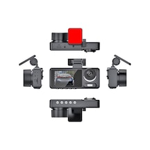 Yüksek Çözünürlüklü Gece Görüşlü Sürüş Kaydedici, Model: Wıfı Mobil Oynatma İle Üçlü Kayıt