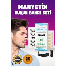 Wealtivo Premium Siyah Manyetik Burun Bandı Seti 30'lu