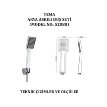 Askılı Duş Seti, Modern Tasarım Ve Kullanışlılık 6998