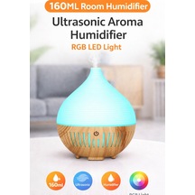 160ml Mini Oda Hava Nemlendirici Ultrasonic Aroma Humudifier Rgb Led Işıklı Buhar Makinesi