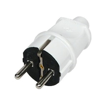 Topraklı Erkek Fiş Beyaz