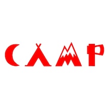 Camp Kamp Sticker17x17 Cm Kırmızı