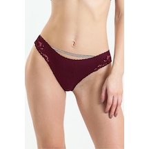 Magic Form Taşlı Dantelli Normal Külot - 475 Bordo - 619114239 Bordo