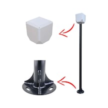 Kamerakutusu Trk-200+154 2 Metre Metal Kamera Direği Siyah Trk-154 Dahil