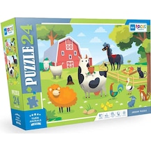 Blue Focus Farm Animals Çiftlik Hayvanları 24 Parça Puzzle Bf307