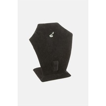 Kadife - 481 - Set Kolye - Spt-gld - Standı Siyah