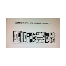 Fıat Punto 2005-2011 16 Parça Torpido Kaplama Renk Ceviz