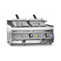 Pimak Elektrikli Musluklu 600 Snack Seri Set Üstü Model Fritöz 10+10 Lt 70 X 60 X 30 Cm