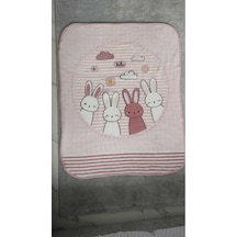 Özdilek Hello Rabbıt Bebek Battaniyesi 100x120 Pembe