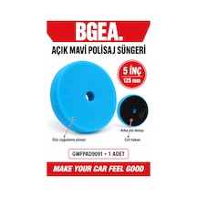 Bgea Yumuşak Açık Mavi Sünger 5 İnç 125 Mm