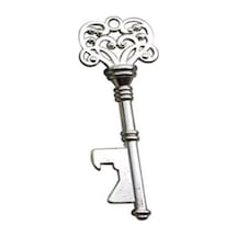 Gümüş Metal Anahtar Şekilli Şişe Açacağı Mutfak Alet Çubuğu Barware Anahtarlık Anahtarlık Gümüş