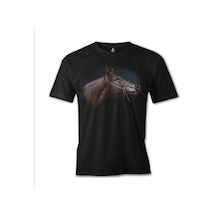 At 6 Siyah Erkek Tshirt