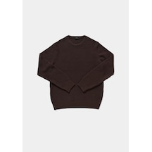 Colin's Colins Regular Fit Yuvarlak Yaka Düz Erkek Kahverengi Kazak Cl1085397 Q1.v1 Brw