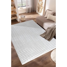 Tr Soft White Bubble Peluş Halı Modern, Yumuşak Doku, Makinede Yıkanabilir, Kaymaz Tabanlı, Ev Dekorasyonu İçi Diğer