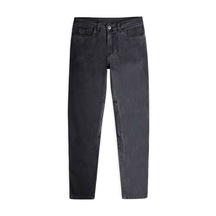 Knox Colton Slim Korumalı Denim Motosiklet Pantolonu Kısa Bacak Koyu Gri