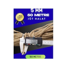 5 Mm 50 Metre Jüt Halat Dekoratif Hasır İp Urgan Süs Evimdeyokyok