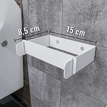 Lmz Minimal Tuvalet Kağıtlığı, Banyo Kağıdı Askısı, Pratik Çek Çıkar Wc Kağıtlık, Aksesuarı, Banyo Ekipmanları Aparatı Metal, Beyaz Acı Kahve