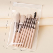 Mini Makyaj Fırçası Seti 8 Parçalı - Doğum Günü, Sevgililer Günü Veya Kadınlar Günü Hediyeleri İçin Taşınabilir Kapatıcı Ve Göz Farı Fırçaları Ginkgo Biloba Yellow
