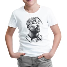Tupac Shakur - Bandana Beyaz Çocuk Tshirt