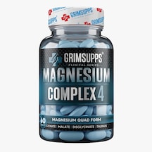 Grimsupps Magnesium Complex 4 - Citrate , Bisglycinate , Taurat , Malate B6 Vitamin 60 Tablet