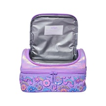 Çift Katmanlı Öğle Yemeği Kutusu Büyük Yemek Çantası Mor