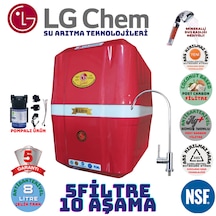 Lg Chem Cool Kırmzı Byz 8lt 5fl Pompalı 10 Aşama Su Arıtma Cihazı
