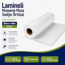 Lamineli Muayene Masa Sedye Örtüsü 50cm 40m Rulo Sıvı Geçirmez 48 Adet