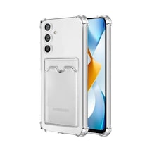 Galaxy A37 İle Uyumlu Yüksek Kalite Özel Kartlıklı Şeffaf Telefon Kılıfı Arka Cepli Cüzdanlı Silikon Koruyucu Kapak Darbe Emici Esnek Tpu, Günlük Kullanıma Uygun Szr03 Çok Renkli