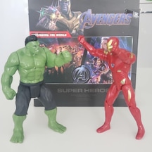 Avanger Hulk Demir Adam İron Man Işıklı 19 Cm Figür