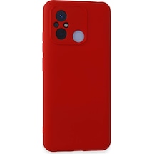 Newface - 642 - Xiaomi Redmi 12c Kılıf Nano İçi Kadife Silikon - Edntrend - - Kırmızı