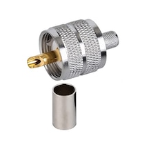 Uhf Erkek (male) Lmr240 Sıkmalı Tip Rf Konnektör Uhfm240