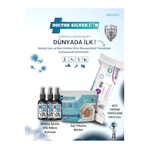 Doctor Silver Ion Gümüş İyonlu Kolonya 3 x 100 ML + Saç Yıkama Bonesi +  Perine Islak Mendili 50'li