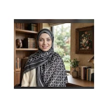 Meynora Meyynora Zincir Desen Pamuk Soft Şal Siyah - 931393512 Siyah - 931393512 Siyah