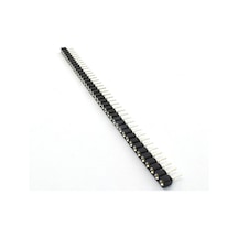 1x40 Pin Precision Dişi Header Tek Sıra 2.54mm 180 Derece Yuvarlak Kırılabilir Bölünebilir