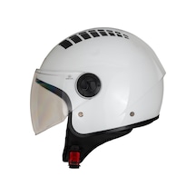 Ncr Air Ece Belgeli Çenesiz Kask Beyaz
