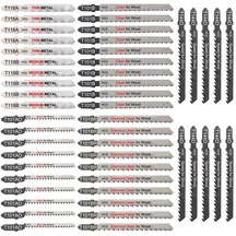 50 Parça Dekupaj Testere Bıçağı Seti, Ahşap, Plastik Ve Metal Kesim İçin Çeşitli T Saplı Dekupaj Testere Bıçakları