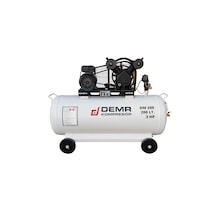 Demr Kompresör Hava Kompresörü Pistonlu 200 Lt 2 Kafa 8 Bar 3 Hp