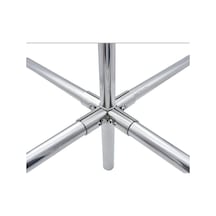 Yuvarlak Sabit Kelepçe Mobilya Donanım Çubuk Desteği Elbise Vitrin Rafı Boru Bağlantı Borusu Konektörü Four Way Joint