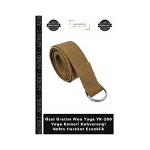 Özel Üretim Woo Yoga Yk-200 Yoga Kemeri Kahverengi Nefes Hareket Esneklik