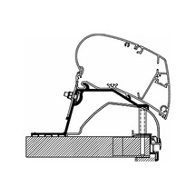Thule 6300 Adria Tavan Montaj Braketi
